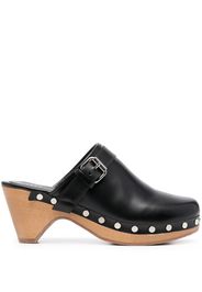 Isabel Marant stud-decorated mid-heel mules - Black