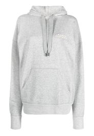 ISABEL MARANT logo-embroidered oversized hoodie - Grey