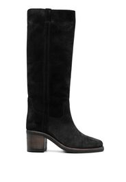 ISABEL MARANT 80mm suede knee-length boots - Black