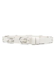 ISABEL MARANT Tehora leather belt - White