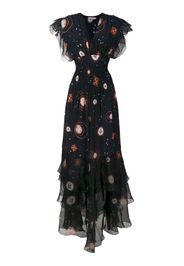 Isolda silk Pri long dress - Black