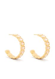 IVI faceted-embellished hoop earrings - Gold