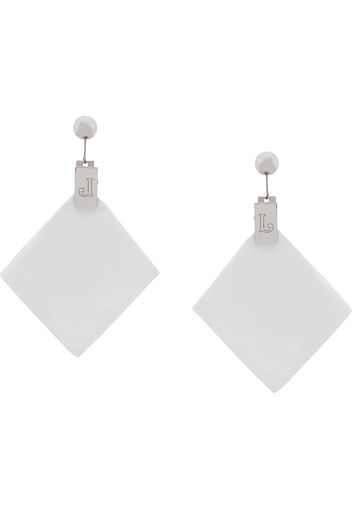 Jacquemus cloth clip earrings - White