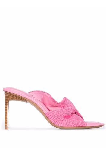 Jacquemus Bagnu padded 80mm mules - Pink