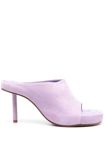 Jacquemus moulded calf-suede sandals - Purple