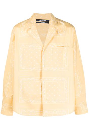 Jacquemus Le Chemise Luis paisley-print shirt - Yellow