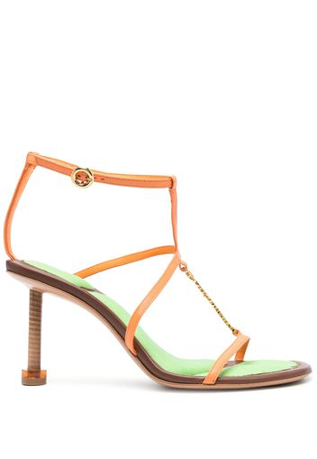 Jacquemus Les sandales Pralu leather sandals - Orange