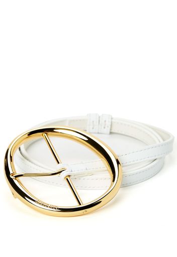 Jacquemus La ceinture Ronde leather belt - WHITE