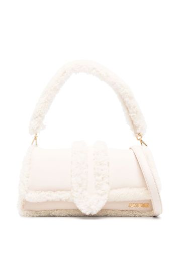 Jacquemus La Bambimou doux shearling shoulder bag - Neutrals