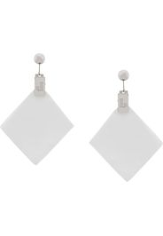 Jacquemus cloth clip earrings - White