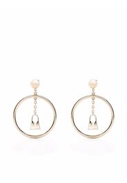 Jacquemus Le Chiquito drop hoop earrings - Gold
