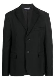 Jacquemus single-breasted virgin-wool blazer - Black