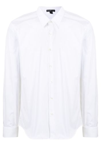 James Perse matte stretch-poplin shirt - White