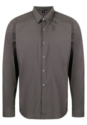 James Perse matte stretch-poplin shirt - Grey