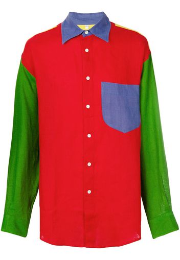 JC de Castelbajac Pre-Owned colour-block panelled shirt - Multicolour