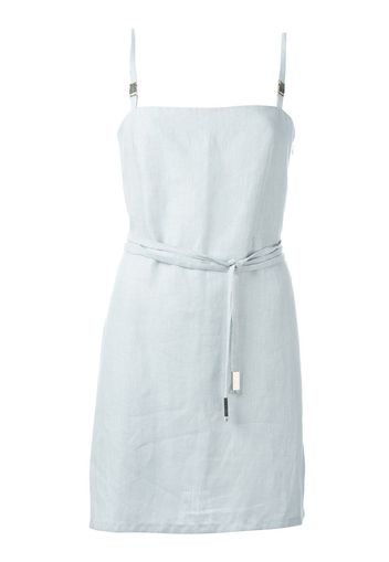 Jean Louis Scherrer Pre-Owned belted mini dress - Blue