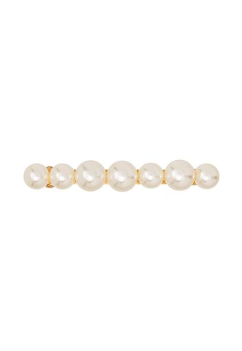 Jennifer Behr Gretel pearl-embellished hair clip - Gold