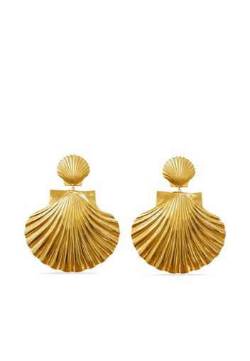 Jennifer Behr Attina shell earrings - Gold