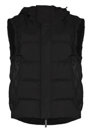 Jennifer Chamandi Lang hooded puffer gilet - Black