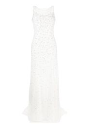 Jenny Packham Ida embellished pleated dress - White