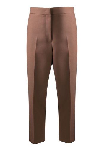 Jil Sander cropped tailored trousers - Brown