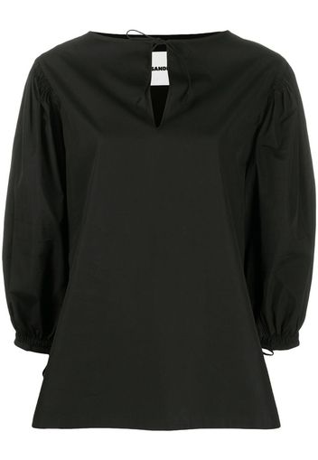 puffed sleeves blouse