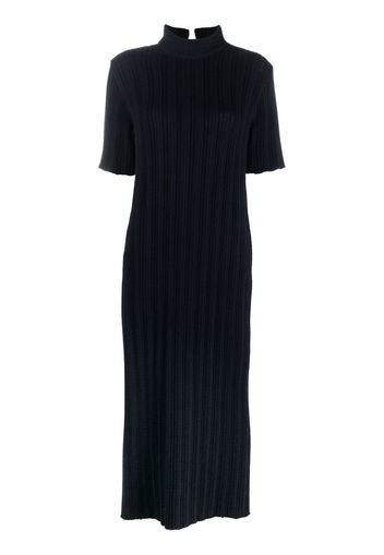 Jil Sander short-sleeve ribbed-knit dress - Blue