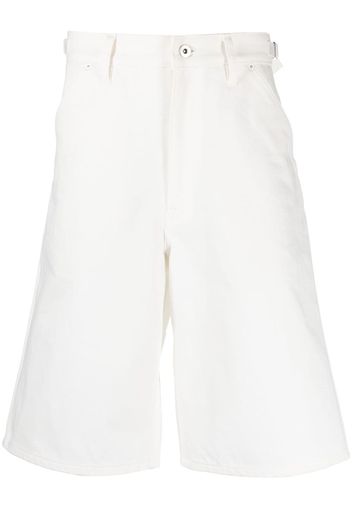 Jil Sander high-waisted A-line bermuda shorts - White