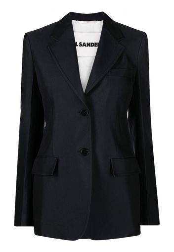 Jil Sander tailored single-breasted blazer - Blue