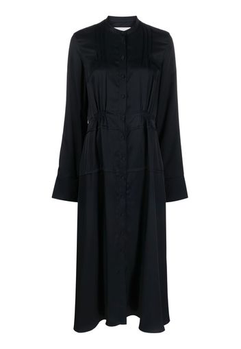 Jil Sander band-collar midi shirtdress - Blue