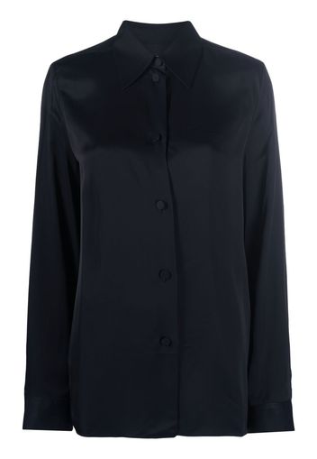 Jil Sander classic collar buttoned blouse - Blue