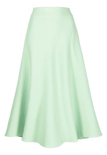 Jil Sander fluted A-line midi skirt - Green