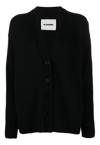 Jil Sander V-neck button-fastening cardigan - Black