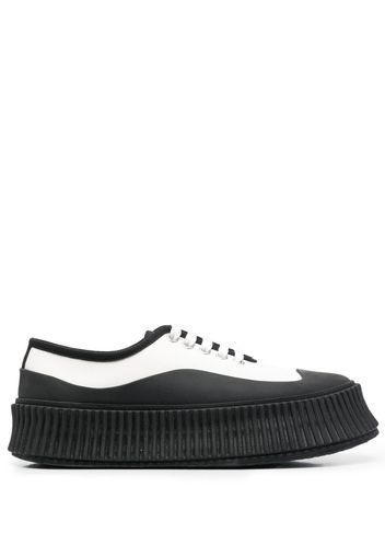 Jil Sander chunky-soled lace-up sneakers - White