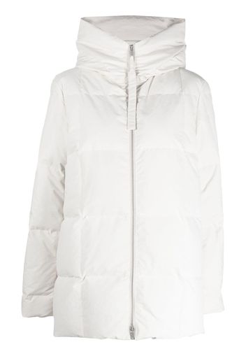 Jil Sander padded zip-up hooded jacket - Neutrals