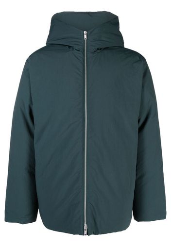 Jil Sander zipped padded down jacket - Green