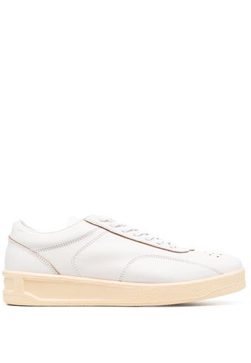 Jil Sander logo low-top sneakers - White