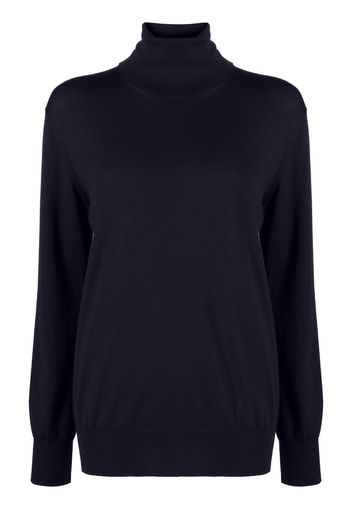 Jil Sander roll-neck wool jumper - Blue