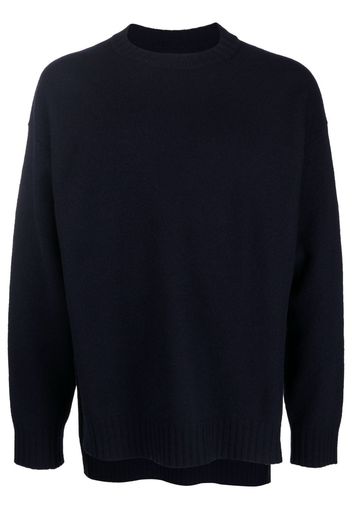 Jil Sander drop-shoulder long-sleeve jumper - Blue