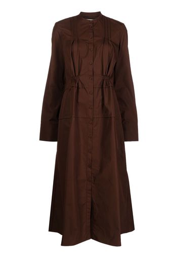 Jil Sander mid-length cotton dress - Brown