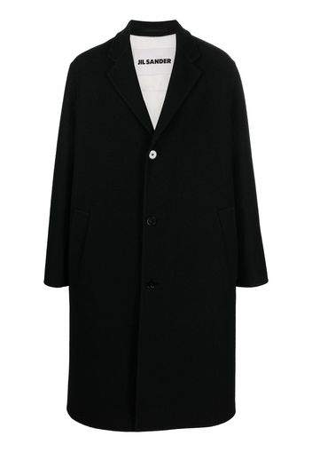 Jil Sander single-breasted mid-length coat - Black