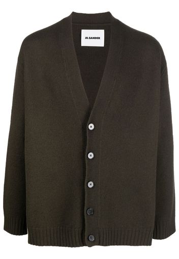 Jil Sander V-neck knitted cardigan - Green