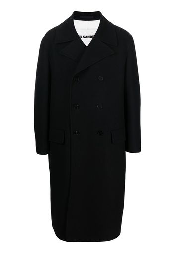 Jil Sander double-breasted cashmere coat - Blue