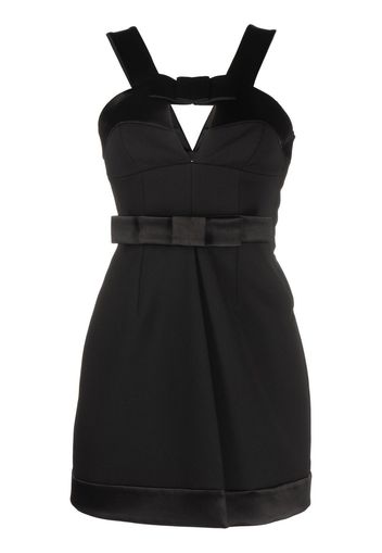 Jil Sander bow-detail mini dress - Black