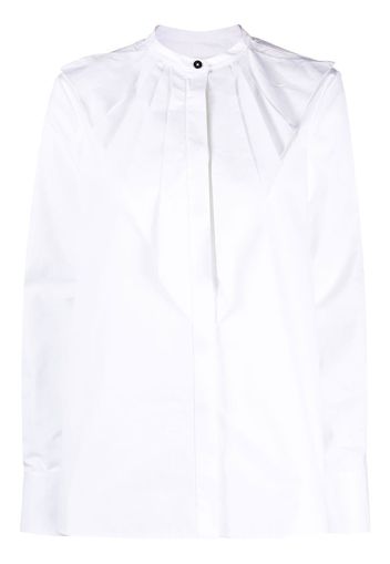 Jil Sander pleat-detail long-sleeved shirt - White