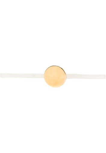 Jil Sander disc-detail leather belt - White