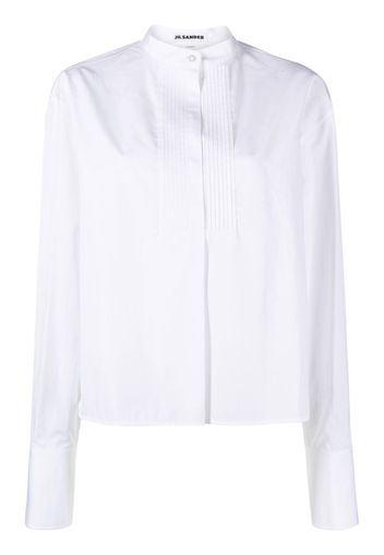 Jil Sander band-collar cotton shirt - White