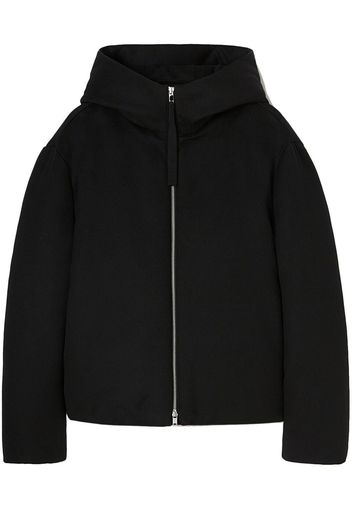 Jil Sander oversized cashmere hooded jacket - Black