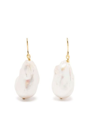 Jil Sander pearl-detail drop earrings - White