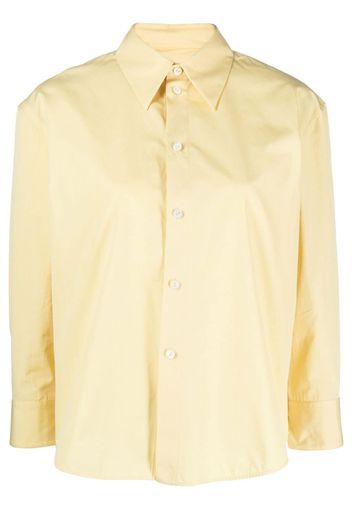 Jil Sander long-sleeve cotton shirt - Yellow